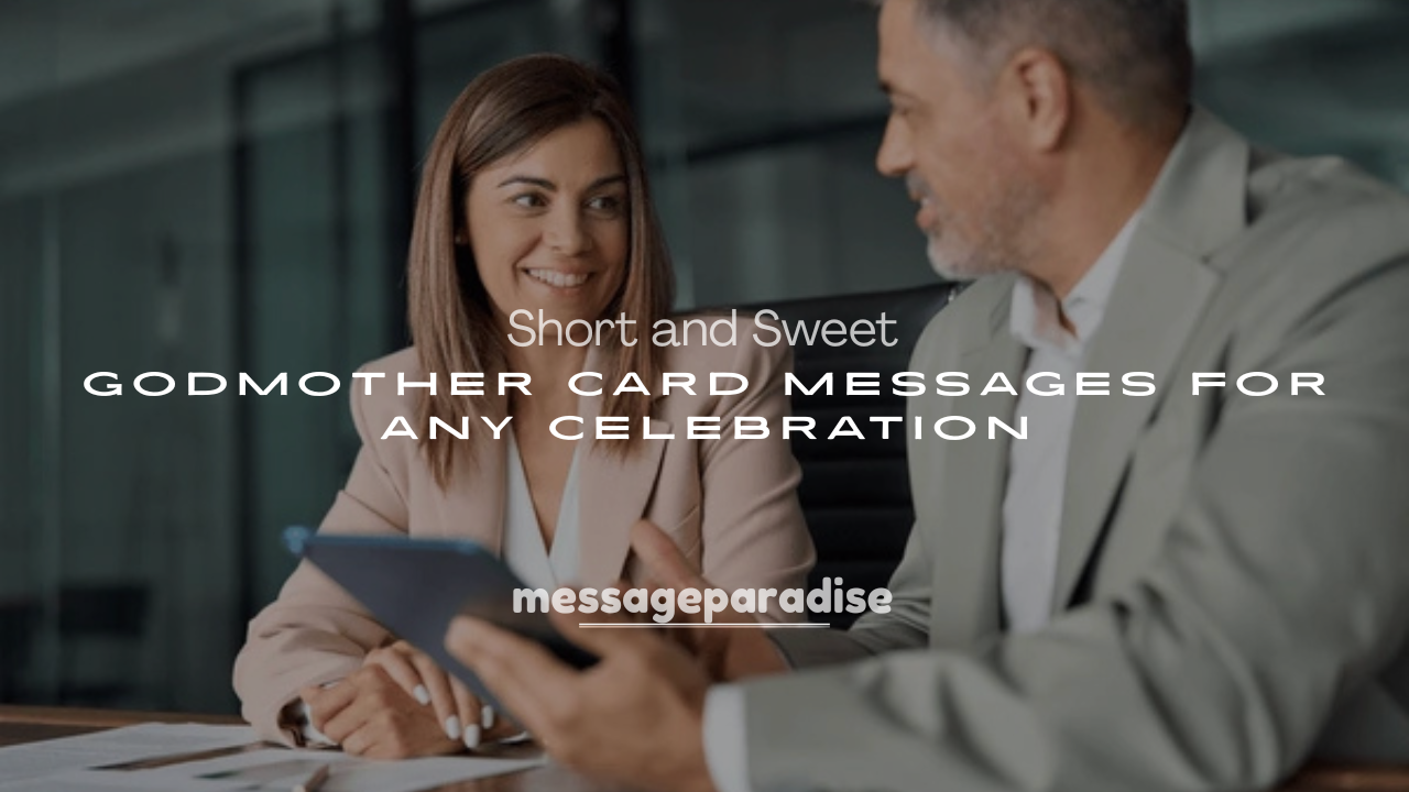250+ Short and Sweet Godmother Card Messages for Any Celebration